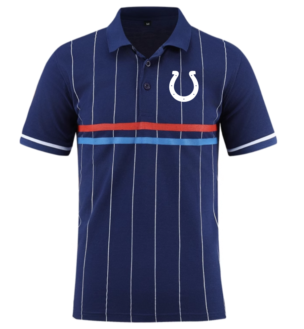 Indianapolis Colts blue Men 2025 NFL polo T shirt